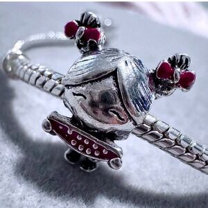 Girl Eating Watermelon Charm fits PANDORA